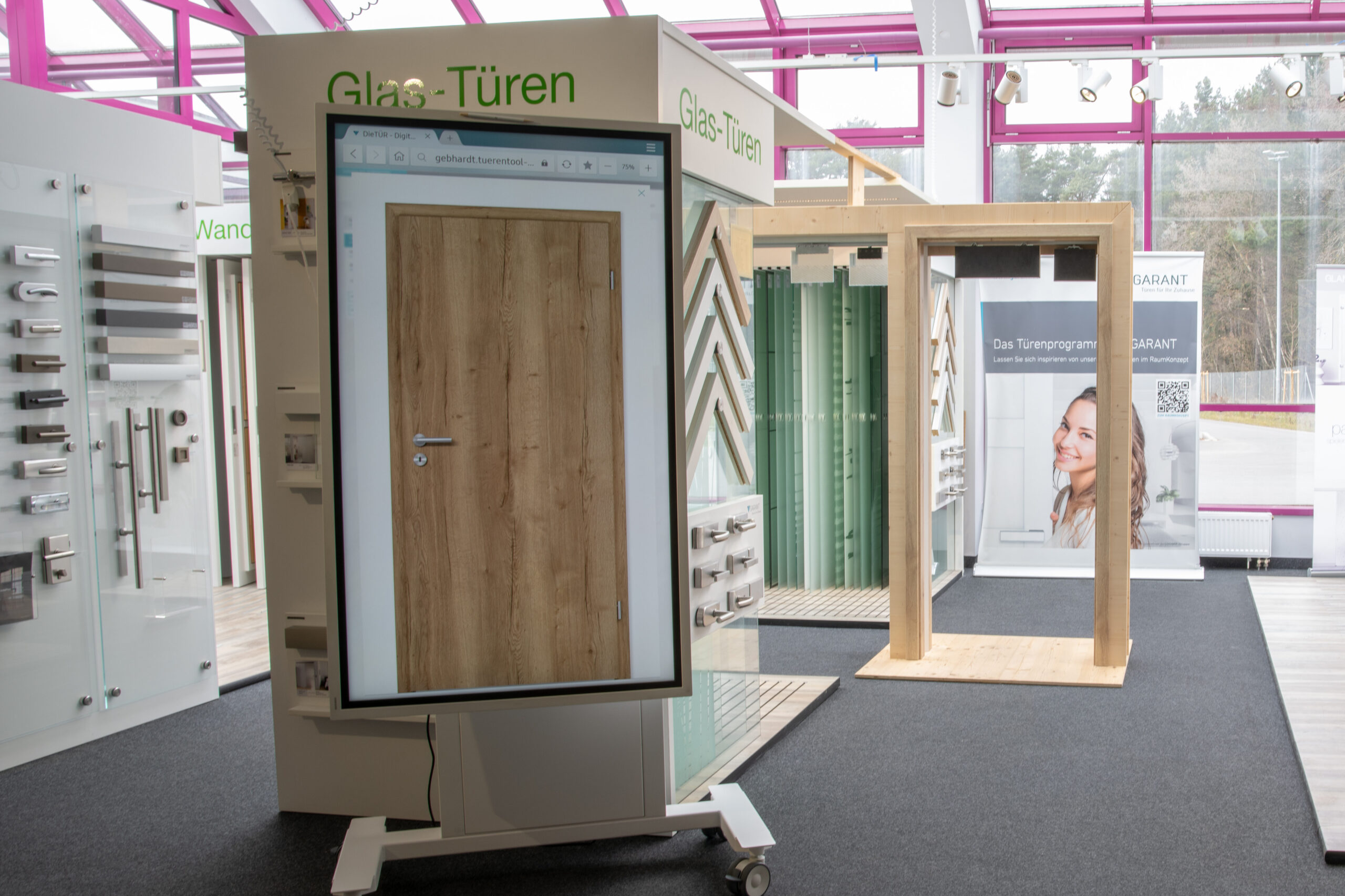 Showroom-Partner GARANT Gebhardt-Holz-Zentrum Digitale Tuerenausstellung